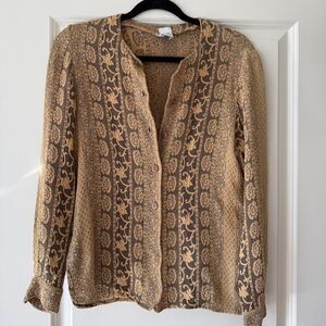 Made in Italy Women's Brown and Gold Blouse